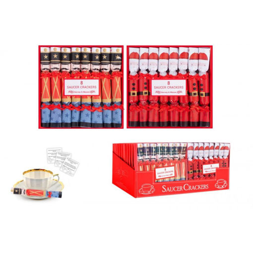 Picture of SAUCER CHRISTMAS CRACKERS - 8 PACK